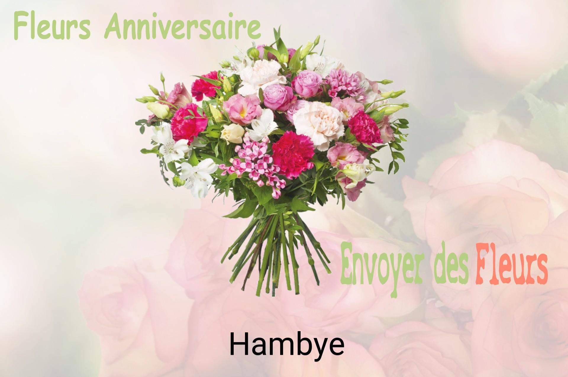 Bouquet de fleurs d’anniversaire livré à Hambye